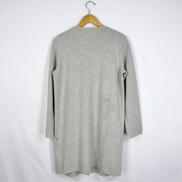 J Crew Women's Juliette Wool Blend Collarless Sweater Blazer Small Heather Gray - Picture 7 of 16